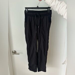 lululemon athletica Black Ankle-Length Drawstring Pants